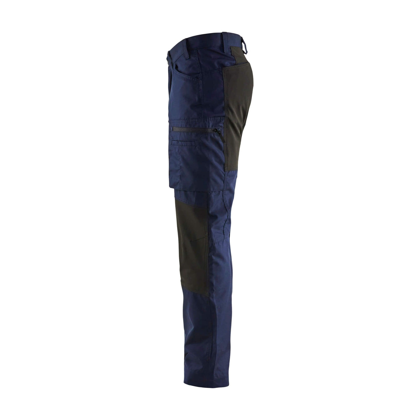 Blaklader 14591845 Service Stretch Trousers Navy Blue/Black Left #colour_navy-blue-black