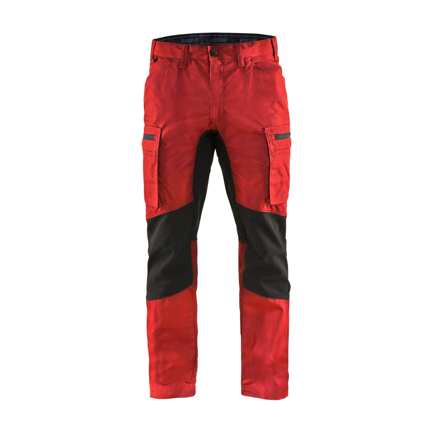Blaklader 14591845 Service Stretch Trousers Red/Black Main #colour_red-black