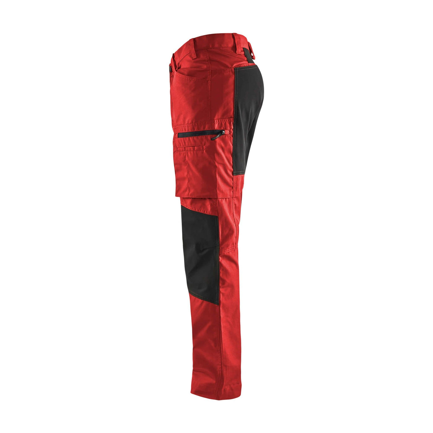 Blaklader 14591845 Service Stretch Trousers Red/Black Left #colour_red-black