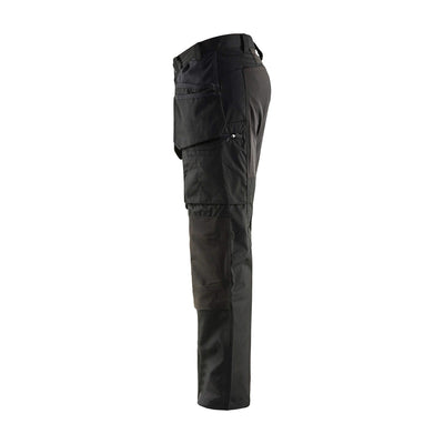 Blaklader 14691845 Service Stretch Trousers Black Left #colour_black