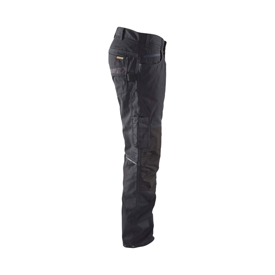 Blaklader 14951330 Service Stretch Trousers Black/Dark Grey Right #colour_black-dark-grey