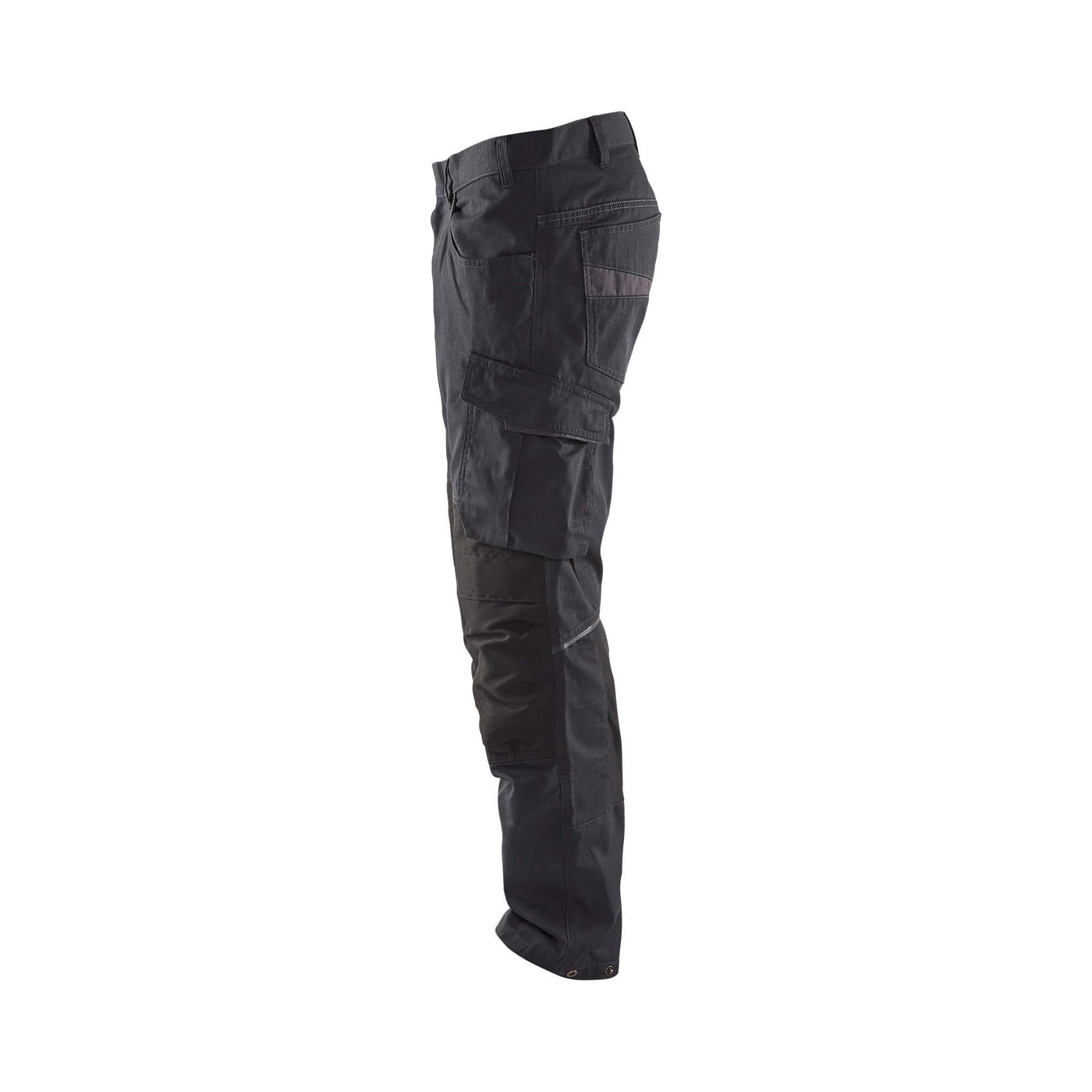 Blaklader 14951330 Service Stretch Trousers Black/Dark Grey Left #colour_black-dark-grey