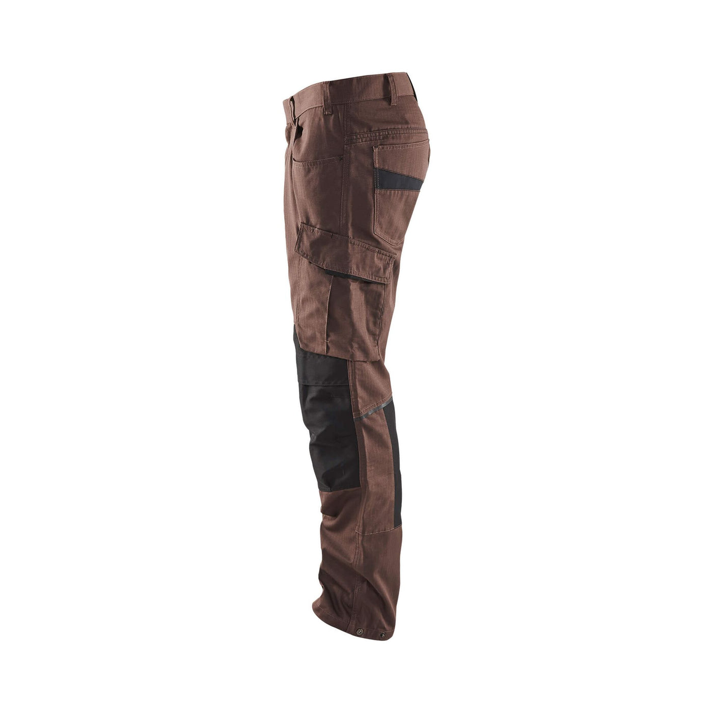 Blaklader 14951330 Service Stretch Trousers Brown/Black Left #colour_brown-black