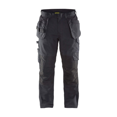 Blaklader 14961330 Service Stretch Trousers Black/Dark Grey Main #colour_black-dark-grey