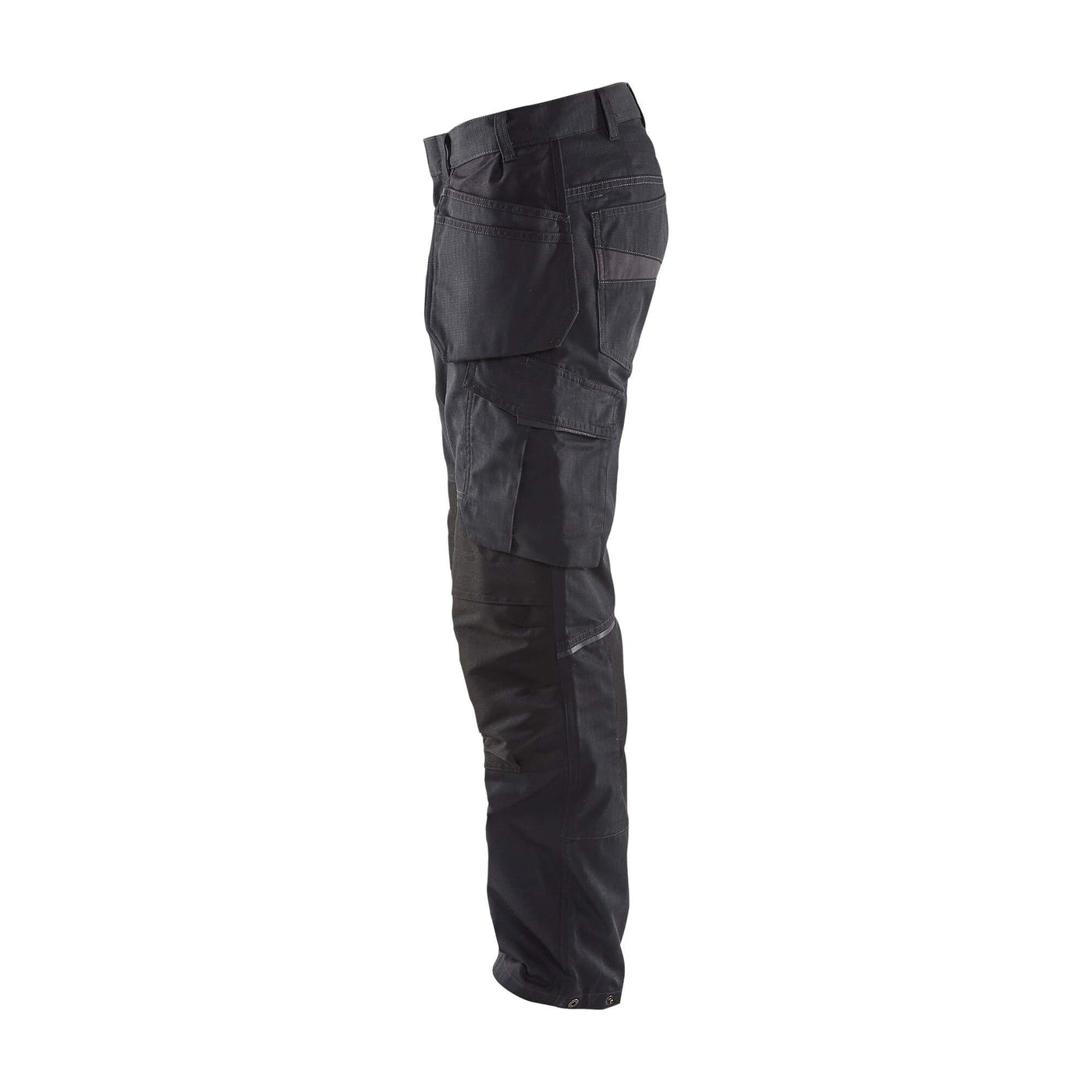 Blaklader 14961330 Service Stretch Trousers Black/Dark Grey Left #colour_black-dark-grey