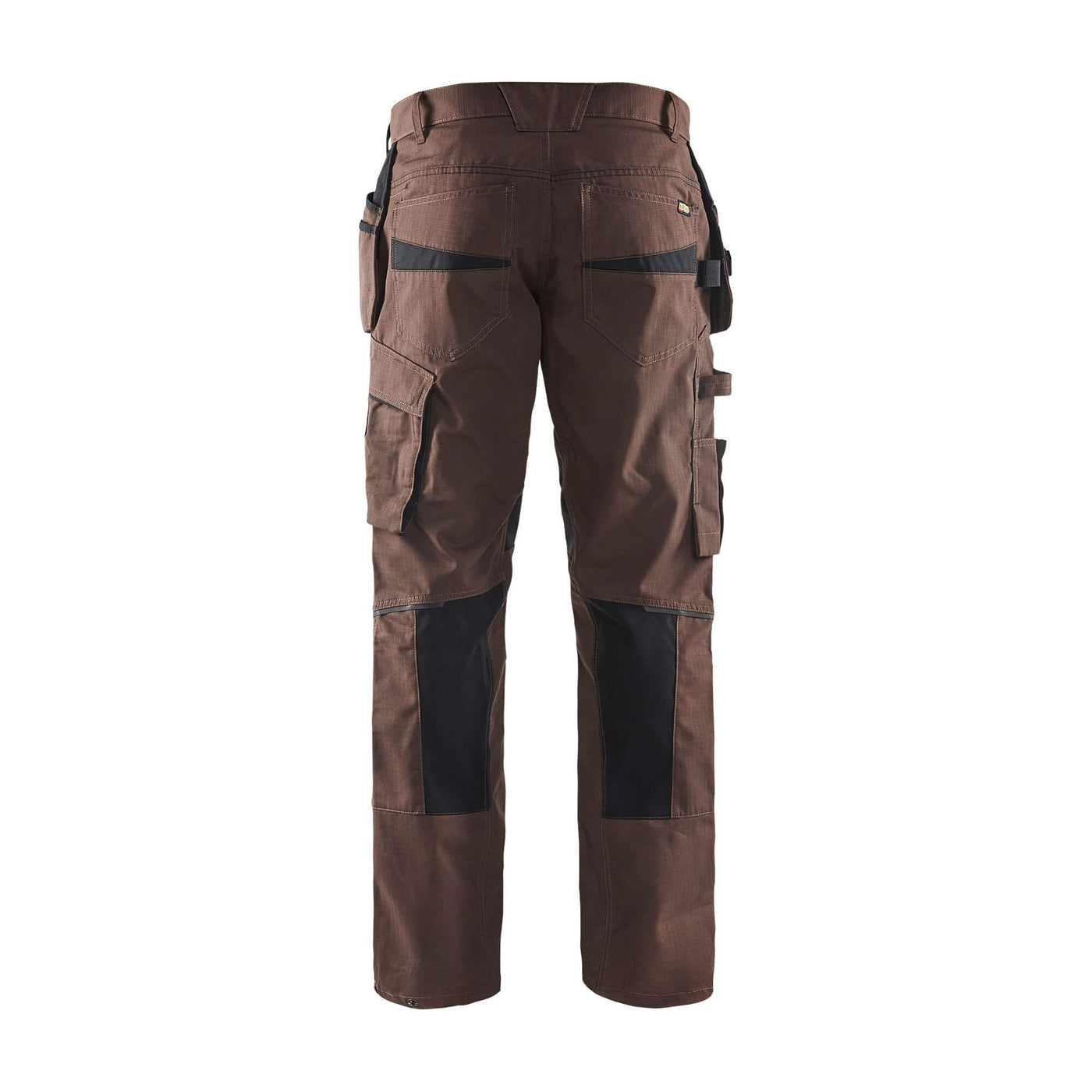Blaklader 14961330 Service Stretch Trousers Brown/Black Rear #colour_brown-black