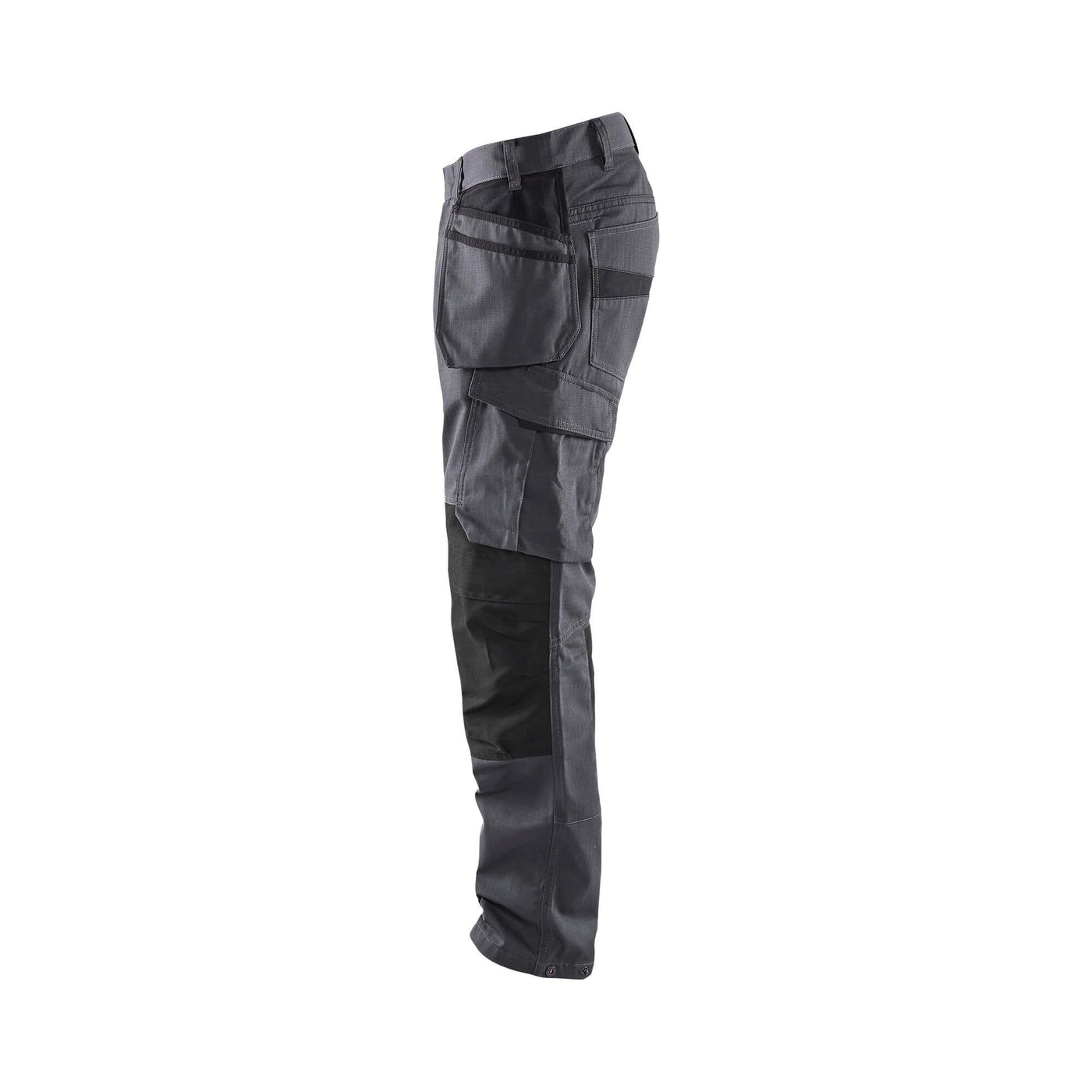 Blaklader 14961330 Service Stretch Trousers Mid Grey/Black Left #colour_mid-grey-black