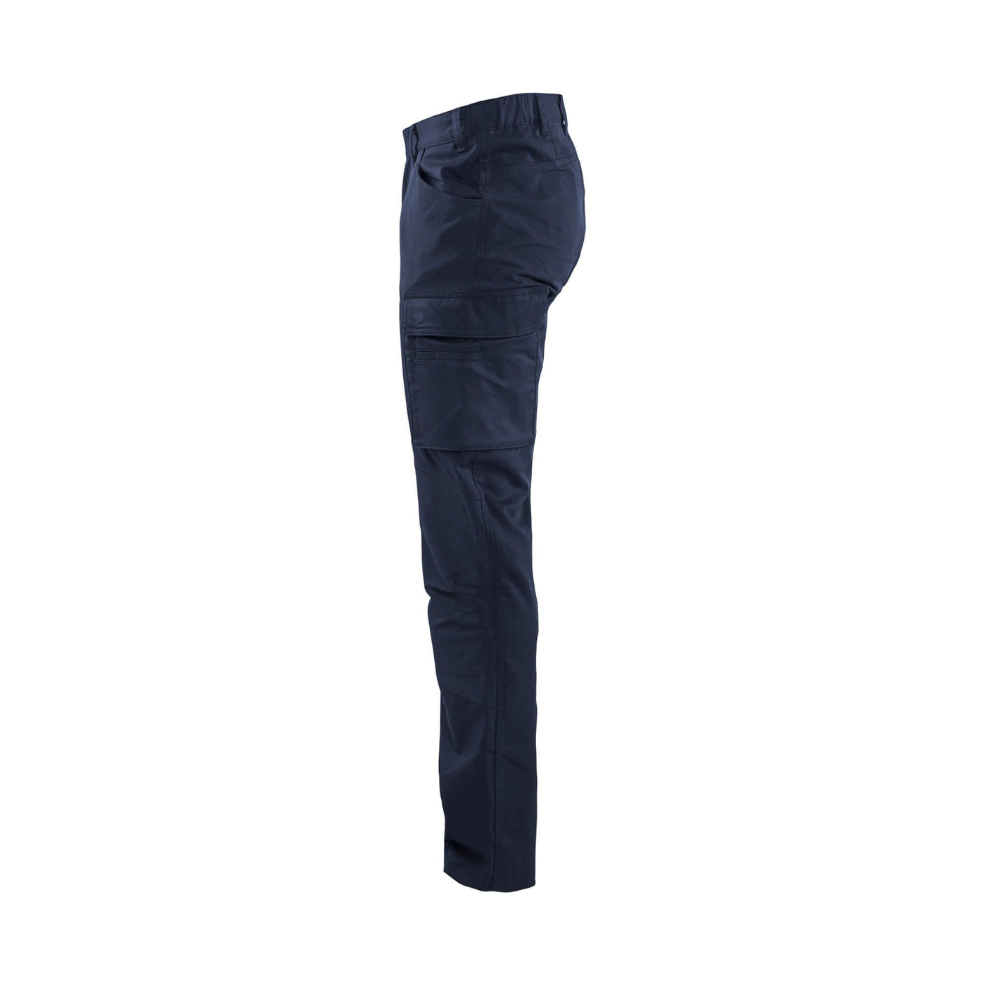 Blaklader 14571830 Service Trousers Stretch Dark Navy Blue Left #colour_dark-navy-blue