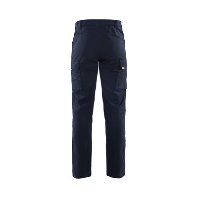 Blaklader 14571830 Service Trousers Stretch Dark Navy Blue Rear #colour_dark-navy-blue