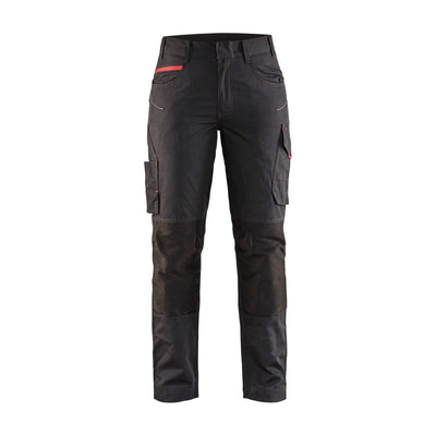 Blaklader 71951330 Service Trousers Stretch Black/Red Main #colour_black-red