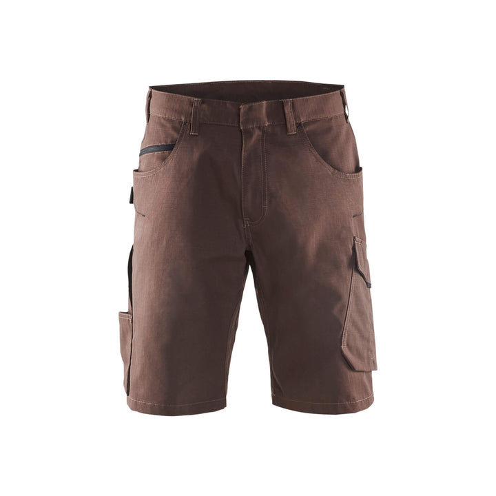 Blaklader 14991330 Service Work Shorts Brown/Black Main #colour_brown-black