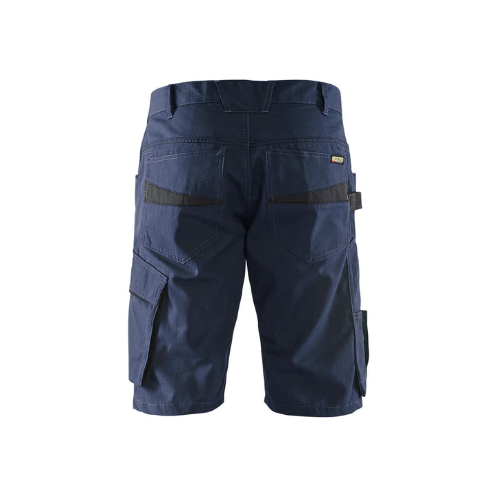 Blaklader 14991330 Service Work Shorts Dark Navy Blue/Black Rear #colour_dark-navy-black