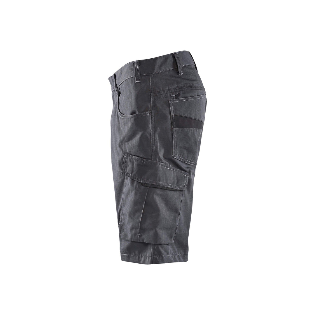 Blaklader 14991330 Service Work Shorts Mid Grey/Black Left #colour_mid-grey-black