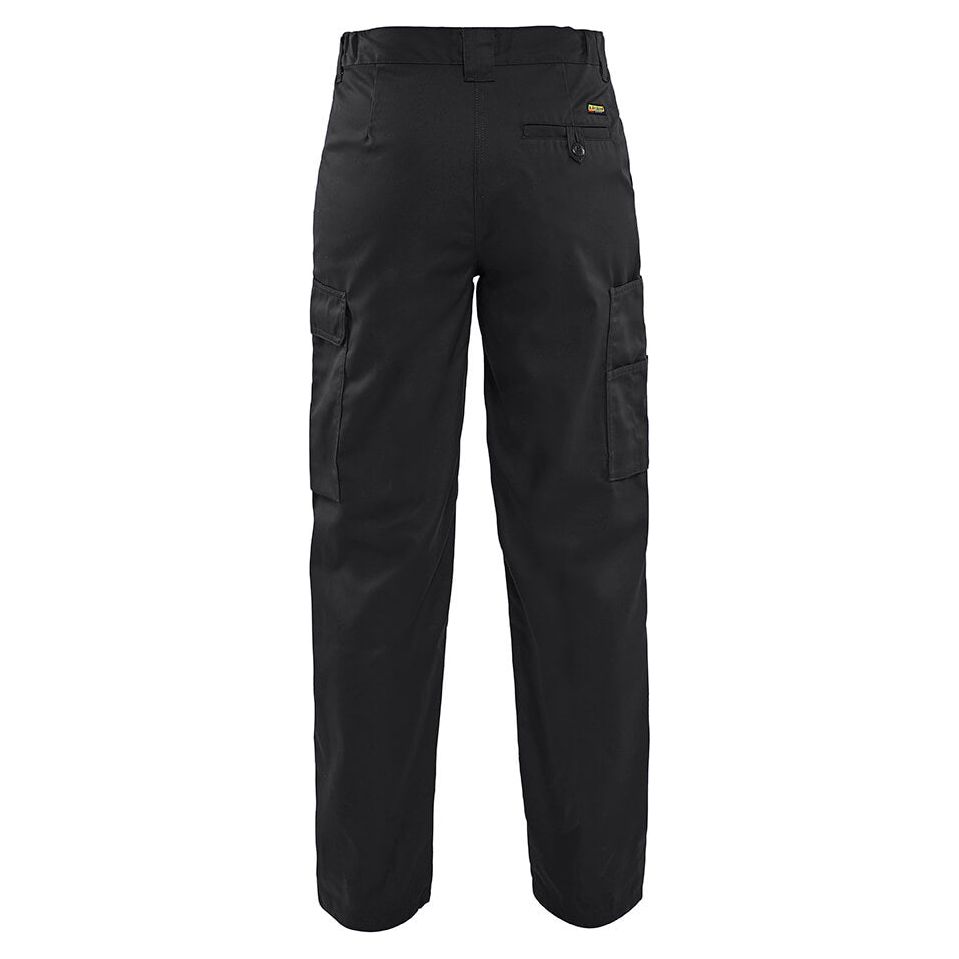 Blaklader 71201800 Service Work Trousers Black Rear #colour_black