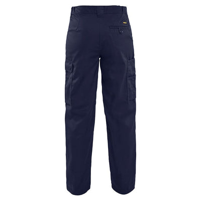 Blaklader 71201800 Service Work Trousers Navy Blue Rear #colour_navy-blue