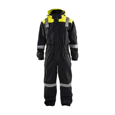 Blaklader 67861977 Shell Coverall Unlined Black/Hi-Vis Yellow Main #colour_black-yellow