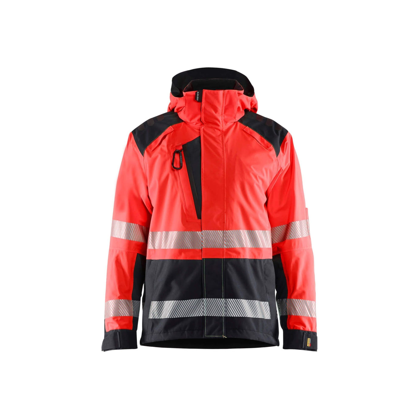 Blaklader 44351987 Shell Jacket Hi-Vis Red/Black Main #colour_red-black