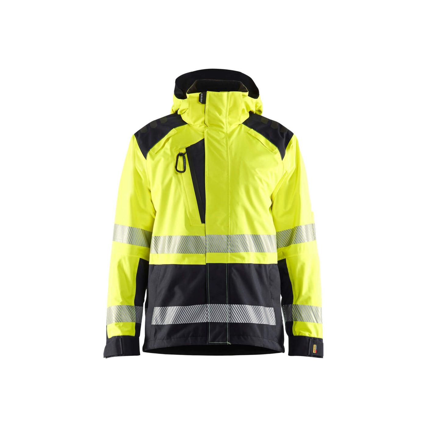 Blaklader 44351987 Shell Jacket Hi-Vis Yellow/Black Main #colour_yellow-black