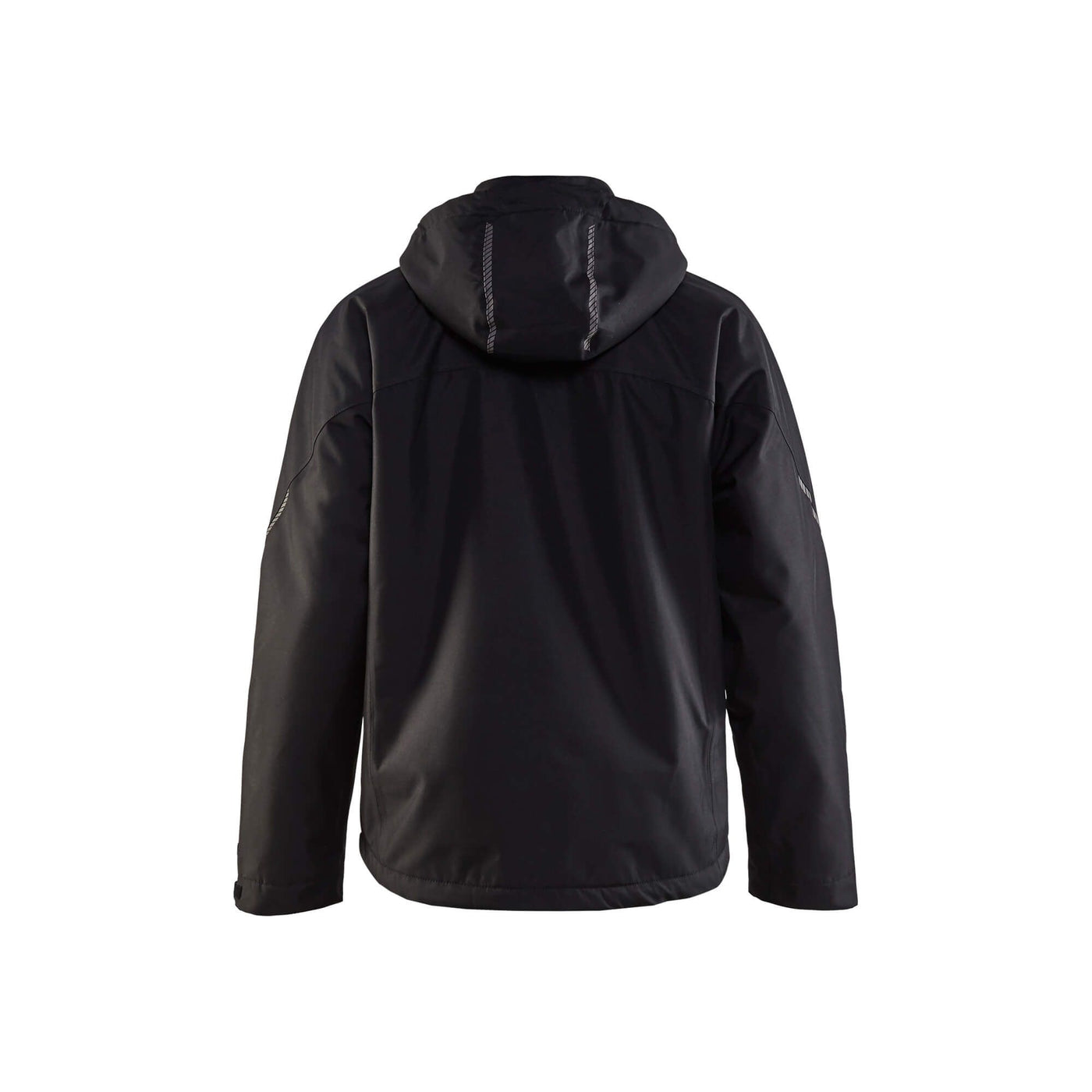 Blaklader 47901977 Shell Jacket Waterproof Windproof Black Rear #colour_black
