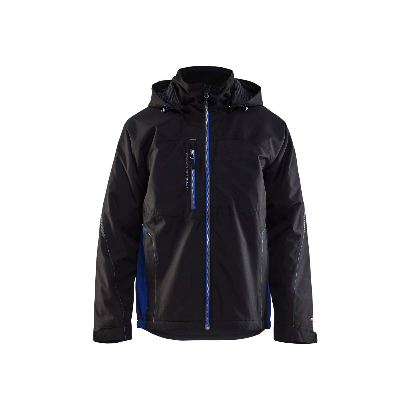 Blaklader 47901977 Shell Jacket Waterproof Windproof Black/Cornflower Blue Main #colour_black-cornflower-blue