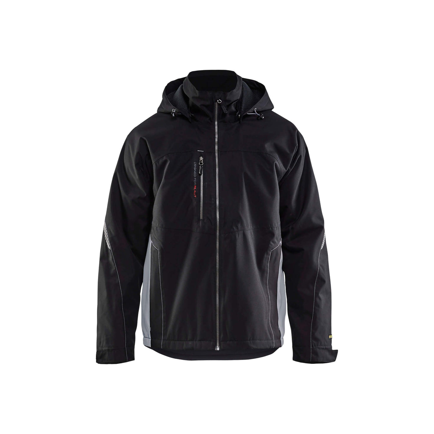 Blaklader 47901977 Shell Jacket Waterproof Windproof Black/Grey Main #colour_black-grey