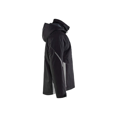 Blaklader 47901977 Shell Jacket Waterproof Windproof Black/Grey Right #colour_black-grey