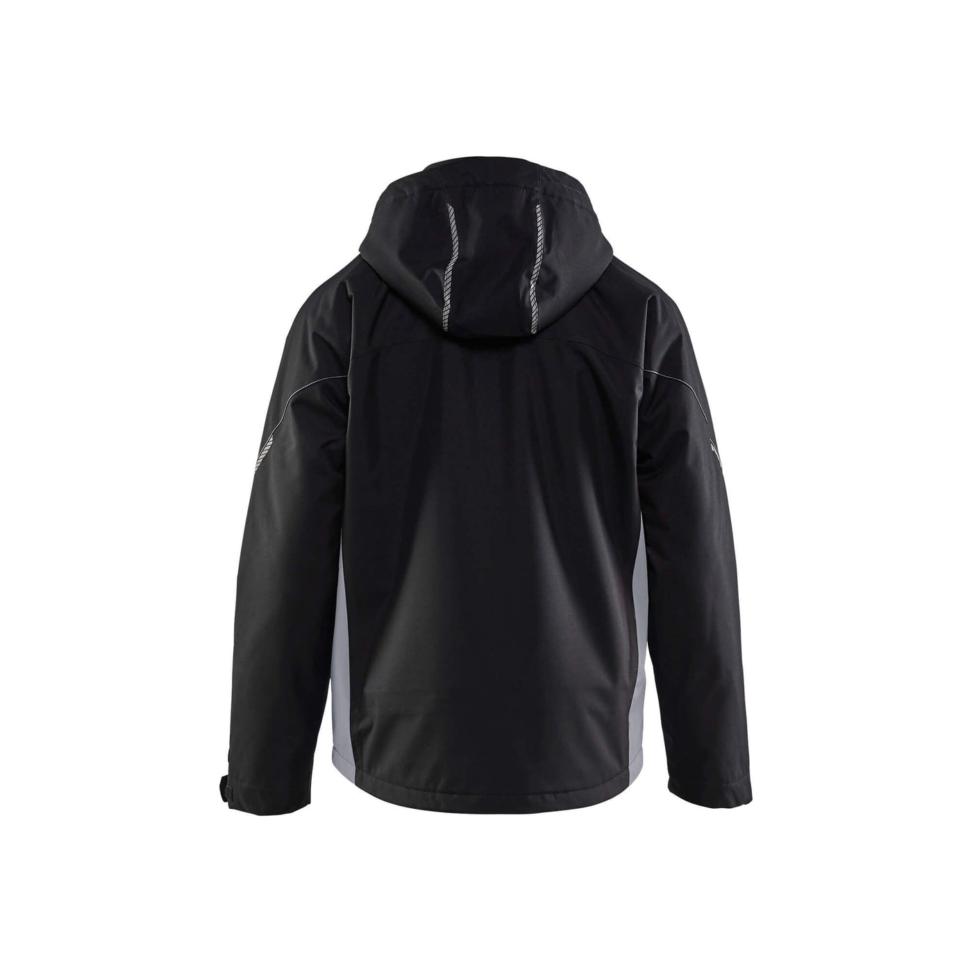 Blaklader 47901977 Shell Jacket Waterproof Windproof Black/Grey Rear #colour_black-grey