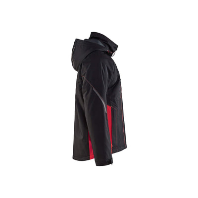 Blaklader 47901977 Shell Jacket Waterproof Windproof Black/Red Right #colour_black-red