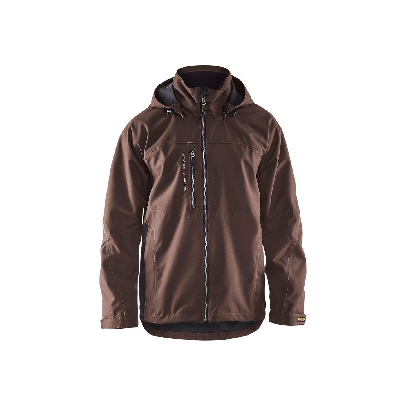 Blaklader 47901977 Shell Jacket Waterproof Windproof Brown/Black Main #colour_brown-black