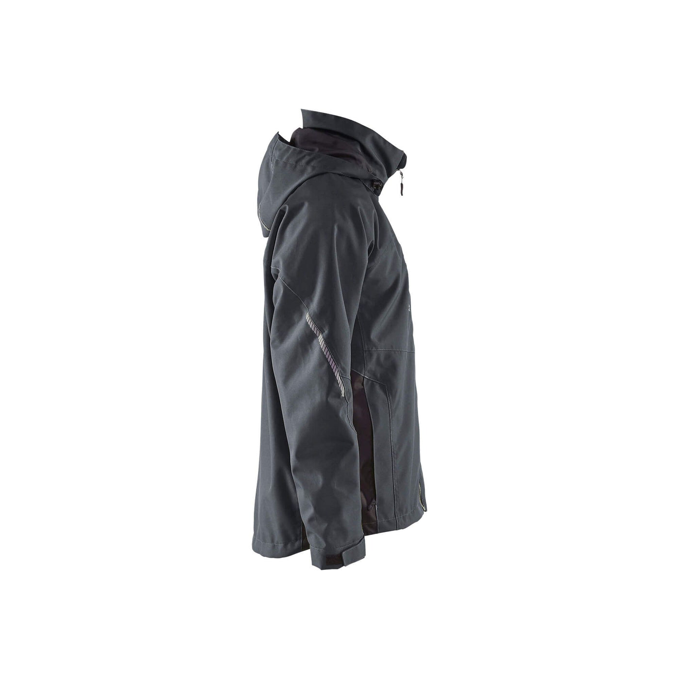 Blaklader 47901977 Shell Jacket Waterproof Windproof Dark Grey/Black Right #colour_dark-grey-black