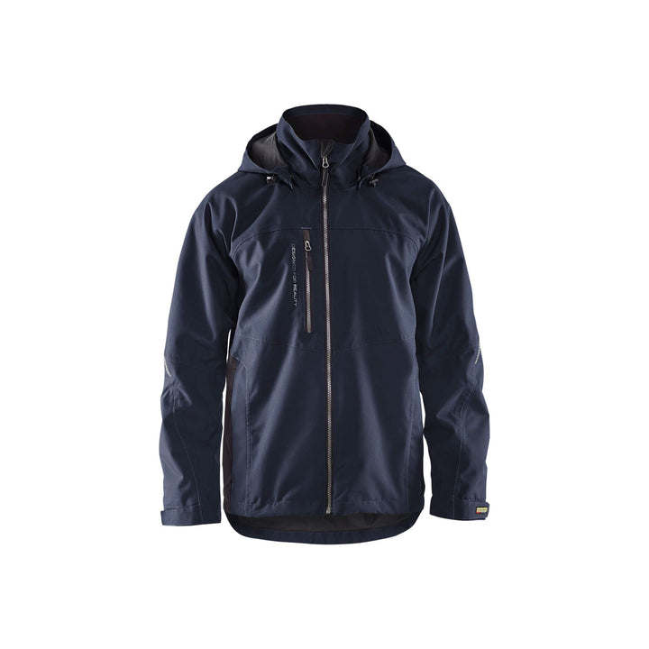 Blaklader 47901977 Shell Jacket Waterproof Windproof Dark Navy Blue/Black Main #colour_dark-navy-black