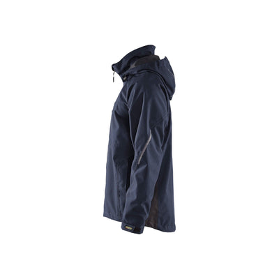 Blaklader 47901977 Shell Jacket Waterproof Windproof Dark Navy Blue/Black Left #colour_dark-navy-black