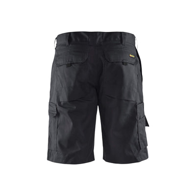 Blaklader 14471800 Shorts Multi-Pocket Workwear Black Rear #colour_black