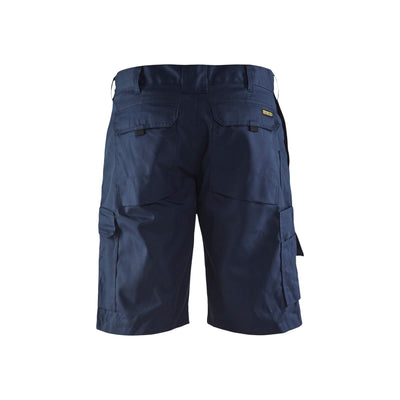 Blaklader 14471800 Shorts Multi-Pocket Workwear Dark Navy Blue Rear #colour_dark-navy-blue