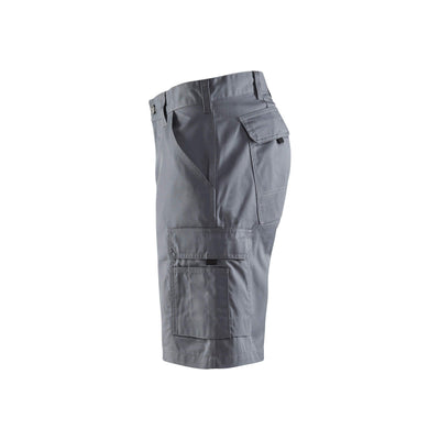 Blaklader 14471800 Shorts Multi-Pocket Workwear Grey Left #colour_grey