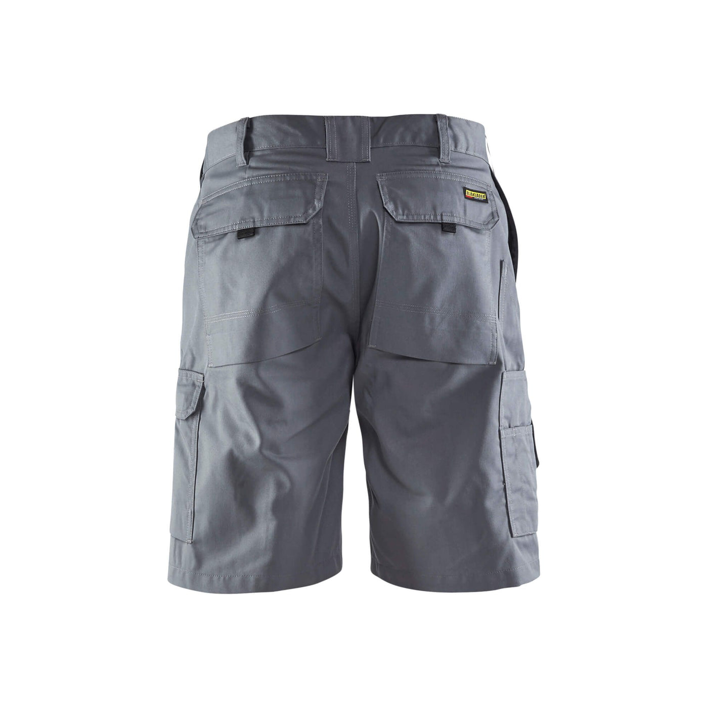 Blaklader 14471800 Shorts Multi-Pocket Workwear Grey Rear #colour_grey