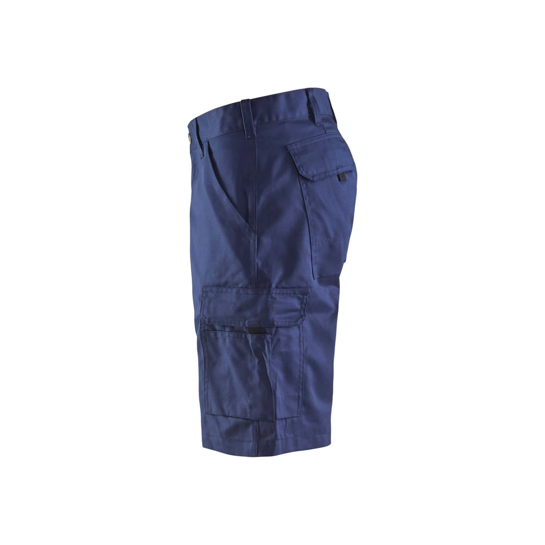 Blaklader 14471800 Shorts Multi-Pocket Workwear Navy Blue Left #colour_navy-blue