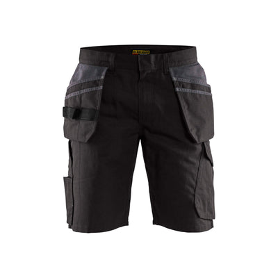 Blaklader 14941330 Shorts Nail Pockets Black/Dark Grey Main #colour_black-dark-grey