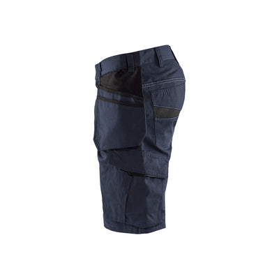 Blaklader 14941330 Shorts Nail Pockets Dark Navy Blue/Black Left #colour_dark-navy-black