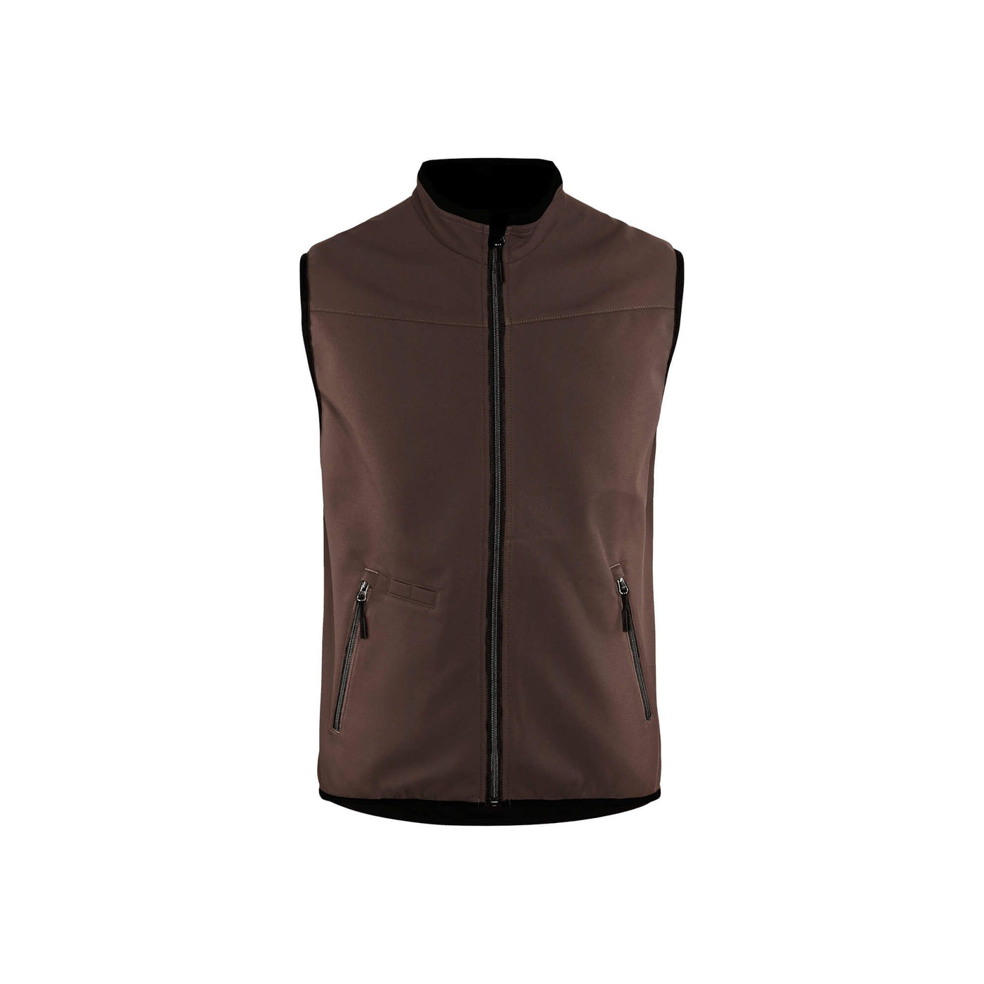Blaklader 38502516 Softshell Gilet Vest Brown/Black Main #colour_brown-black