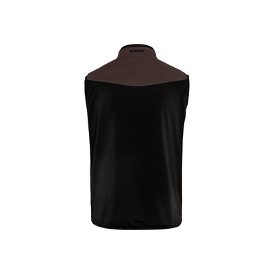 Blaklader 38502516 Softshell Gilet Vest Brown/Black Rear #colour_brown-black