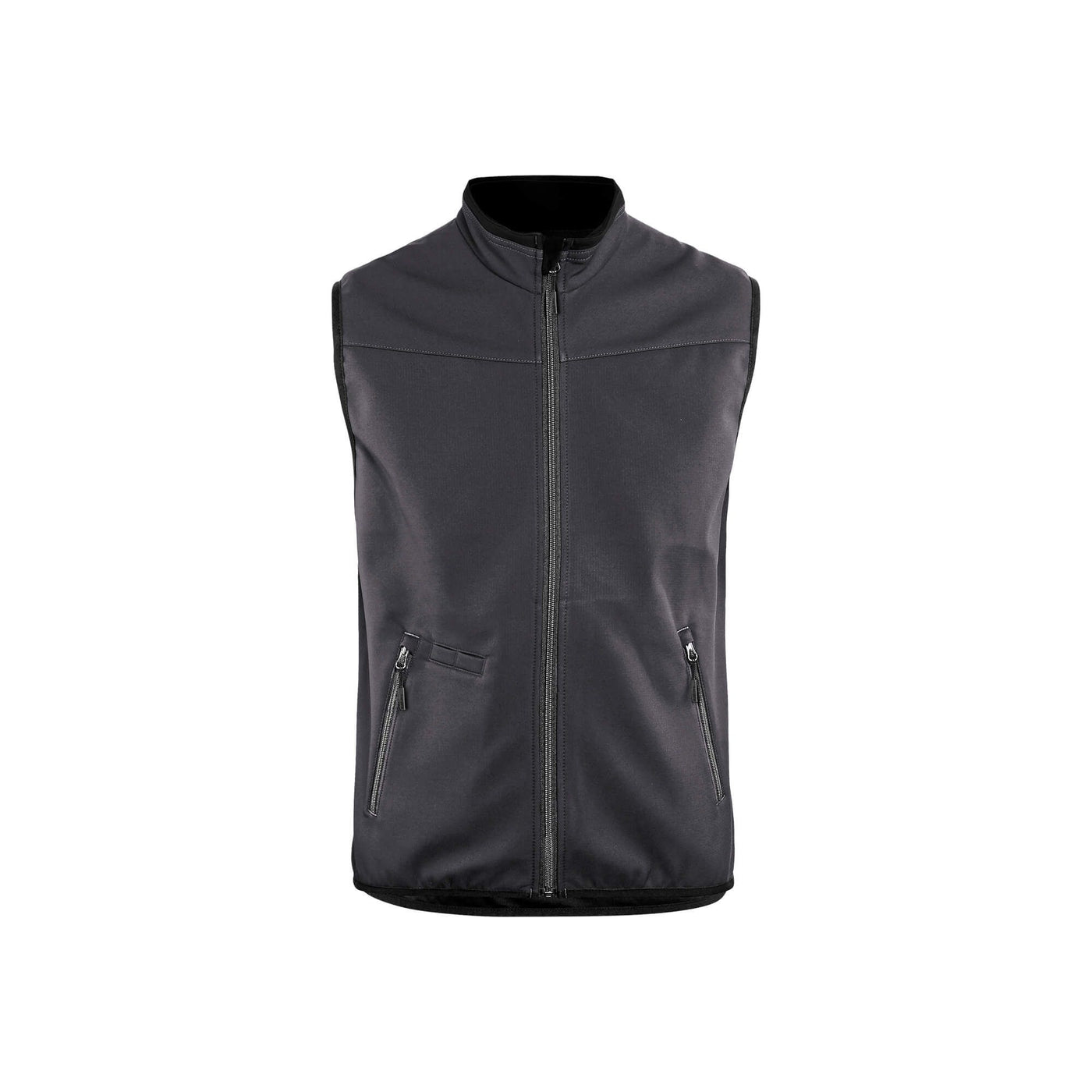 Blaklader 38502516 Softshell Gilet Vest Mid Grey/Black Main #colour_mid-grey-black