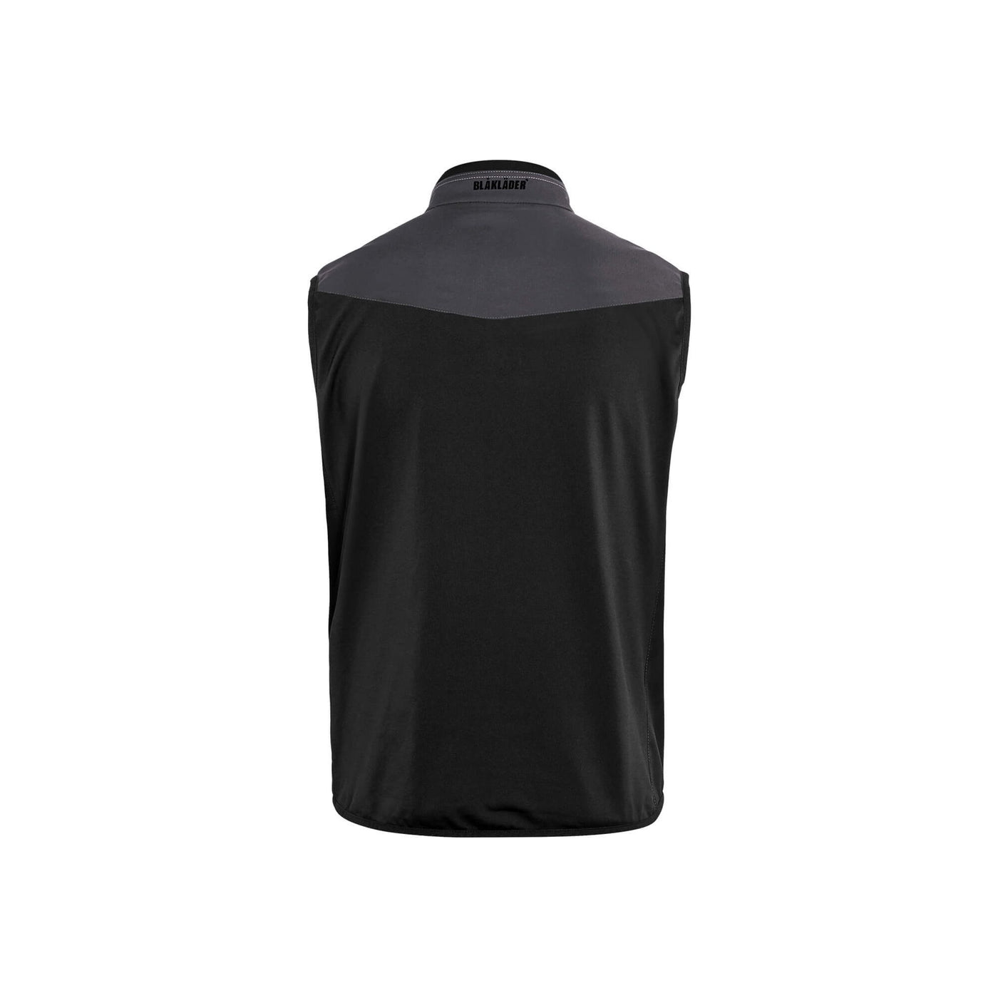 Blaklader 38502516 Softshell Gilet Vest Mid Grey/Black Rear #colour_mid-grey-black