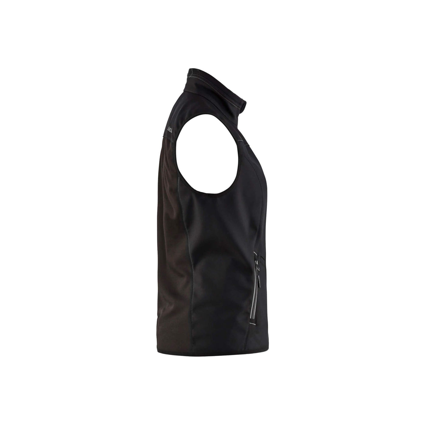 Blaklader 38512516 Softshell Gilet Vest Black/Dark Grey Right #colour_black-dark-grey