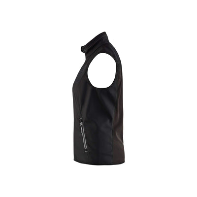 Blaklader 38512516 Softshell Gilet Vest Black/Dark Grey Left #colour_black-dark-grey