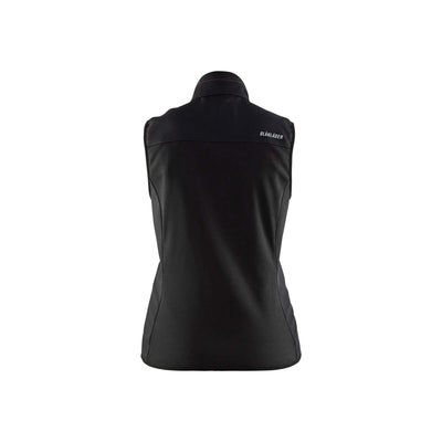 Blaklader 38512516 Softshell Gilet Vest Black/Dark Grey Rear #colour_black-dark-grey