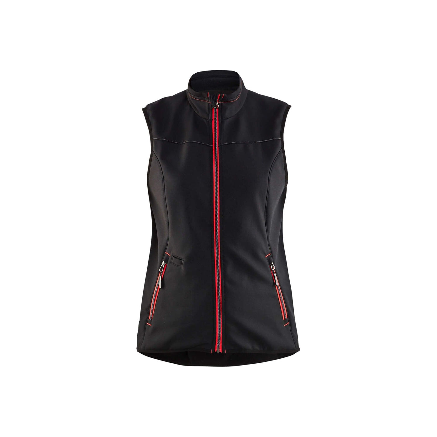 Blaklader 38512516 Softshell Gilet Vest Black/Red Main #colour_black-red