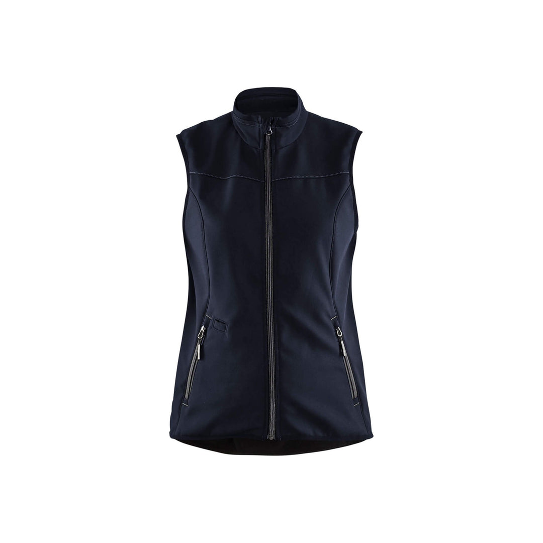 Blaklader 38512516 Softshell Gilet Vest Dark Navy Blue/Black Main #colour_dark-navy-black