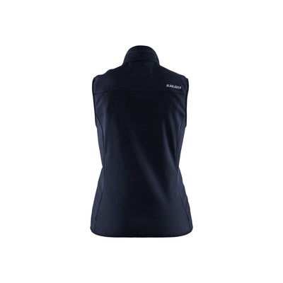 Blaklader 38512516 Softshell Gilet Vest Dark Navy Blue/Black Rear #colour_dark-navy-black