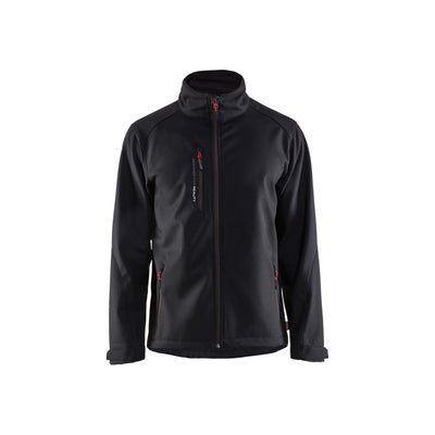 Blaklader 47522516 Softshell Jacket Water-Resistant Black Main #colour_black
